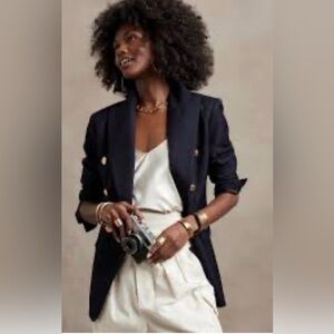 Banana Republic Navy Captain’s Blazer